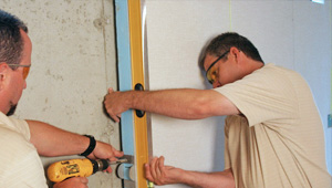 installing a basement wall finishing system in Lawrence