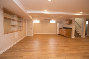 Basement finishing flooring in Lowell & nearby